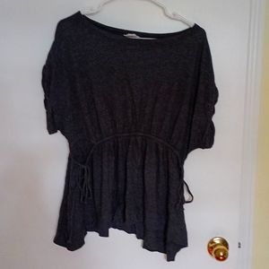 Size Small Grey Top purchased fron Nordstrom rack. Loose top and Cinched waist.